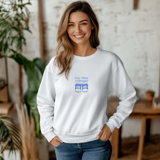 Schwangerschaft Erster Muttertag hellblaue Babysch Sweatshirt