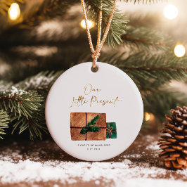 Schwangerschaft erwartet Weihnachten Neues Baby Keramik Ornament