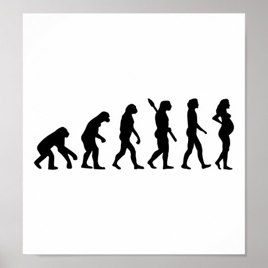 Schwangerschaft Evolution Poster (Vorne)