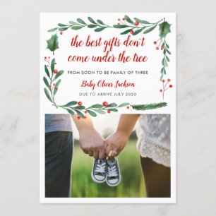 Schwangerschaft Feiertag Ankündigung  Modernes Fot