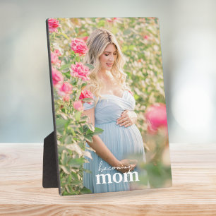 Schwangerschaft Foto Geschenk Modernes Stilvolles Fotoplatte
