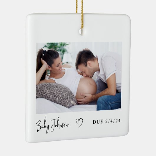 Schwangerschaft Foto Herzkind aufgrund 2024 Keramikornament (Rechts)