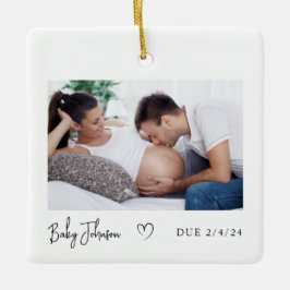 Schwangerschaft Foto Herzkind aufgrund 2024 Keramikornament