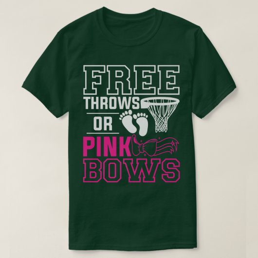 Schwangerschaft: Freie Throws oder rosa Bows Gesch T-Shirt (Design vorne)