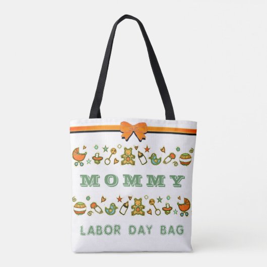 Schwangerschaft Geschenk Tasche (Rückseite)