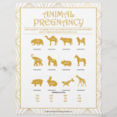 Schwangerschaft [goldene Linien] Briefbogen (Vorderseite)