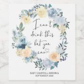 Schwangerschaft Ich kann dieses Baby nicht trinken Weinetikett (Einzelnes Label)