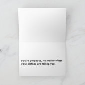 Schwangerschaft ist Schwellen Karte (Innenseite)