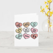 Schwangerschaft Junge Mutter Candy Heart Niedlich Karte (Gelbe Blume)