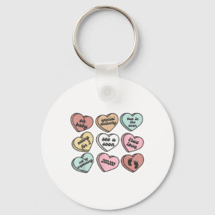 Schwangerschaft Junge Mutter Candy Heart Niedlich  Schlüsselanhänger