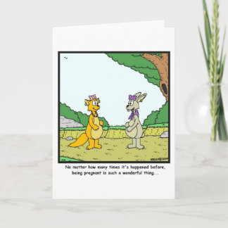 Schwangerschaft: Kaninchen-Cartoon Ankündigung