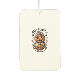 Schwangerschaft Kürbis-Shirt Vintage Halloween Bau Autolufterfrischer