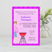 Schwangerschaft Mama Cookout Einladung (Stehend Vorderseite)