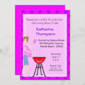 Schwangerschaft Mama Cookout Einladung (Vorne/Hinten)