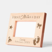 Schwangerschaft Mama Erster Muttertag Geätzte Rahmen (Links)