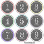 Schwangerschaft Monatliche Babyaufkleber Aufkleber (Vorderseite)