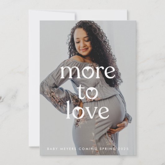 Schwangerschaft Mutterschaft Foto Ankündigung (Vorderseite)