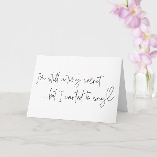 Schwangerschaft Neue Kinderoffenbarung für Familie Karte (Orchidee)