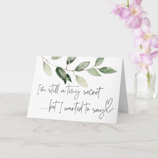 Schwangerschaft Neue Kinderoffenbarung für Familie Karte (Orchidee)