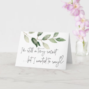 Schwangerschaft Neue Kinderoffenbarung für Familie Karte