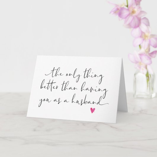 Schwangerschaft offenbaren Husband Vater zu sein I Karte (Orchidee)