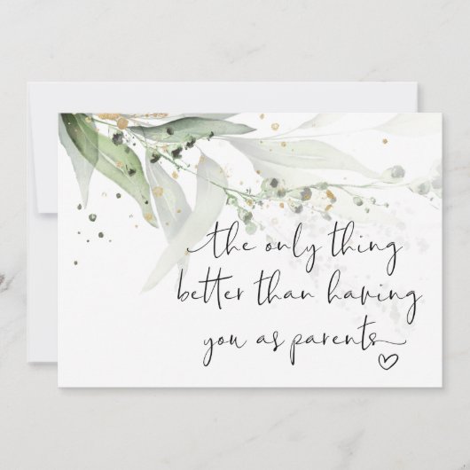 Schwangerschaft offenbart Großeltern Wir haben ein Karte (Vorderseite)