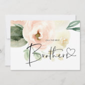 Schwangerschaft Offenbarung Brother New Baby Pink Karte (Vorderseite)