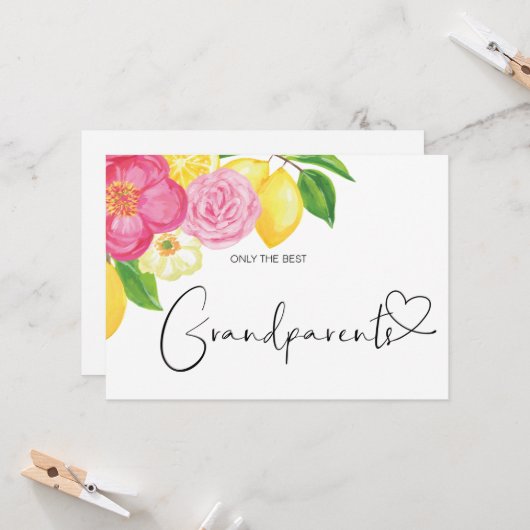 Schwangerschaft Offenbarung Große Großeltern Baby Karte (Vorderseite/Rückseite Beispiel)