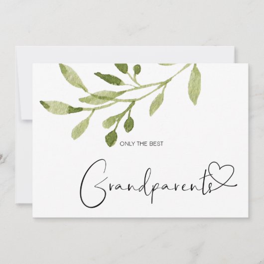 Schwangerschaft Offenbarung Große Großeltern Niedl Karte (Vorderseite)