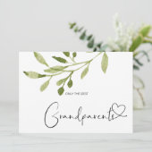 Schwangerschaft Offenbarung Große Großeltern Niedl Karte (Stehend Vorderseite)