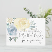 Schwangerschaft Offenbarung Neue Großeltern Ich bi Karte (Stehend Vorderseite)