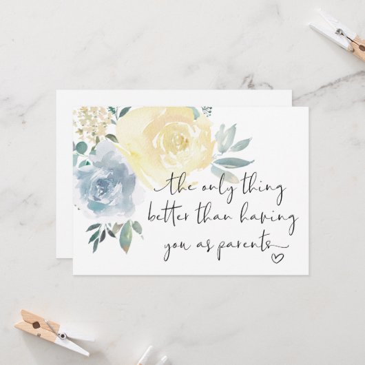 Schwangerschaft Offenbarung Neue Großeltern Ich bi Karte (Vorderseite/Rückseite Beispiel)