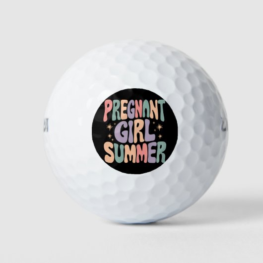 Schwangerschaft Reveal Schwangere Mädchen Sommer B Golfball (Vorderseite)