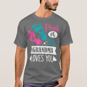 Schwangerschaft Rosa oder blaue Oma-Lieben T-Shirt