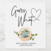 Schwangerschaft schätzen, wie der Erntedank von Ba Weinetikett (Einzelnes Label)