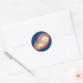 Schwangerschaft - Schwangerschaft Runder Aufkleber (Umschlag)