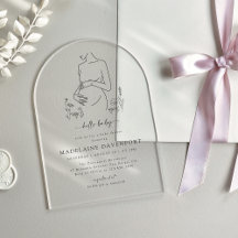 Schwangerschaft Silhouette Minimalistisch Babydusc