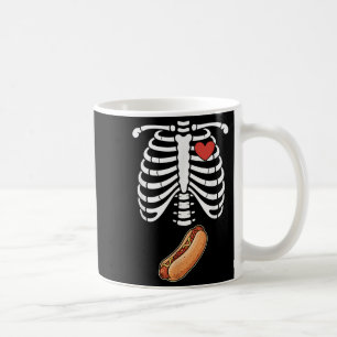 Schwangerschaft Skelett Hotdog Bauchstoß Rippenkäf Kaffeetasse