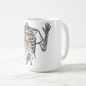 Schwangerschaft Skelett mit Kinderknochen - Funny Kaffeetasse (VorderseiteRechts)