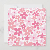 Schwangerschaft u. rosa einladung (Rückseite)