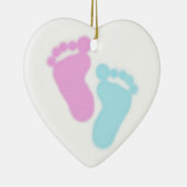 Schwangerschaft u. Säuglings-Verlust-Bewusstsein Keramik Ornament (Rechts)