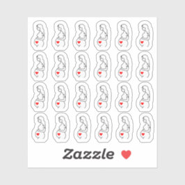 Schwangerschaft Ultrasound Baby Checkup Tracker Pl Aufkleber