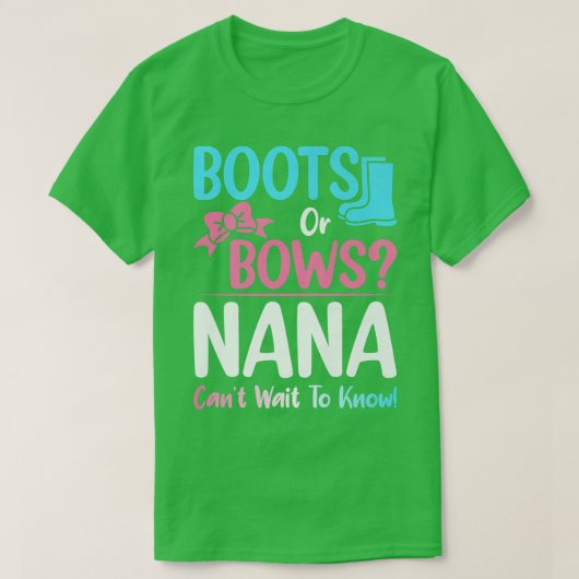 Schwangerschaft und Announc bei Stiefeln oder Boge T-Shirt (Design vorne)