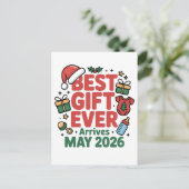 Schwangerschaft Weihnachten Bestes Geschenk je Ank (Stehend Vorderseite)