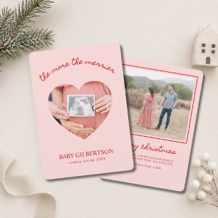 Schwangerschaft Weihnachten Pink Ultraschall Foto
