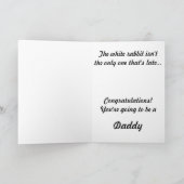 Schwangerschaft - Weiße Kaninchenkarte der Alice i Karte (Innenseite)