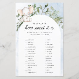 Schwangerschaft wie süß es ist Blue Baby Dusche Sp