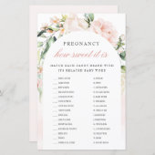 Schwangerschaft wie süß es ist Blush Baby Dusche S (Vorne/Hinten)