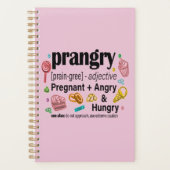 Schwangerschaft + Wut und Hunger = Prangry Planer (Vorderseite)