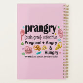 Schwangerschaft + Wut und Hunger = Prangry Planer (Rückseite)